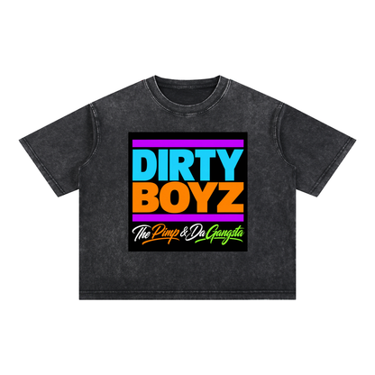 Mineral Wash Boxy Cotton T-Shirt