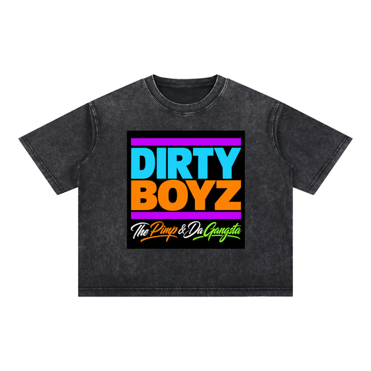 Mineral Wash Boxy Cotton T-Shirt